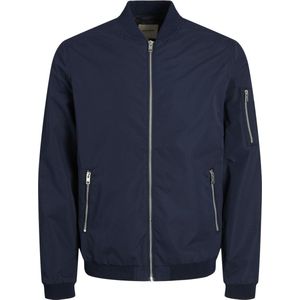 Jack & Jones - Heren Jas zomer Mash Bomber - Blauw - Maat S