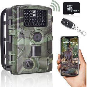 Equivera Wildcamera met Nachtzicht - Wildcamera - Wildcamera voor Buiten - Jachtcamera - Bewegingssensor - Nachtzicht