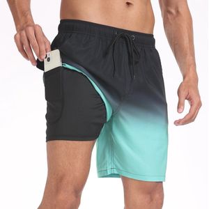 Zwemshorts voor Mannen - Sneldrogende Badkleding met Compressievoering en Zakjes