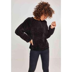 Urban Classics - Oversize Chenille Sweater/trui - M - Zwart