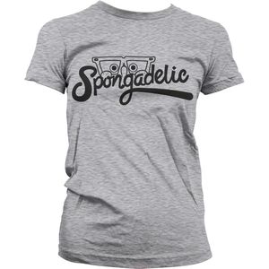 SpongeBob SquarePants Spongadelic Girly T-Shirt Damen Heather-Grey-S