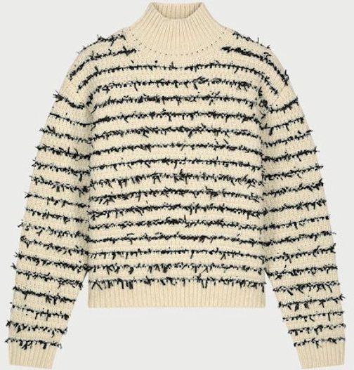 Fabienne Chapot - Zilla - Gebreide Trui - Zwart/Wolwit