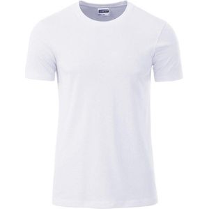 James and Nicholson - Heren Standaard T-Shirt (Wit)