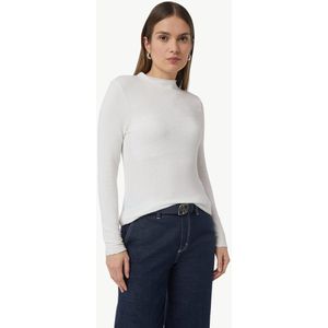 T-shirt - 0100 - Lange Mouwen - Aansluitende Pasvorm - Geribbelde Structuur