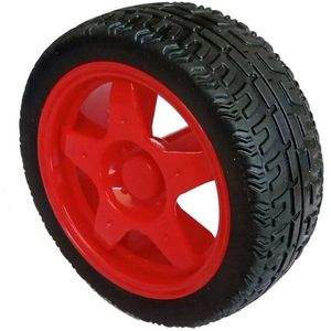 OTRONIC® Wiel met rubber voor robot of smart car Rood