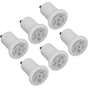 6pcs Dimbare LED MR11 Gloeilampen - Energiebesparend, 4W, 360LM - Geen UV - 120 Graden Stralingshoek - Thuisverlichting - AC 220V - Warm Licht .