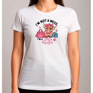 Im not a mess im spicy - T Shirt - FunnyVibes - LOL - Cute - TeGrappig - TeGrappig - BabyCute - SoCute - ZoLief - Schattig - LiefMoment