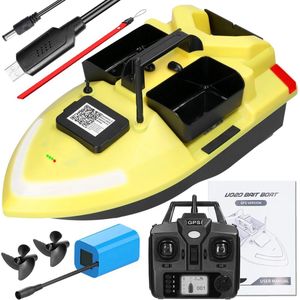 M.A.R.S. Products - Voerboot Met GPS - 3 Voer Bakken - Auto Return - 2KG Capaciteit - Karper Vissen