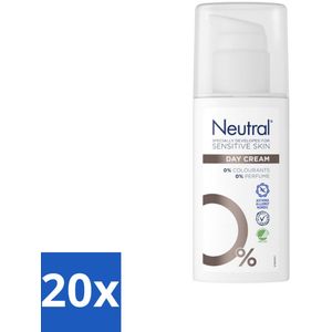 20 x Neutral - Dagcrème - Gevoelige huid - Parfumvrij - 50 ml - Hydratatie - Verzorging - Dermatologisch Getest