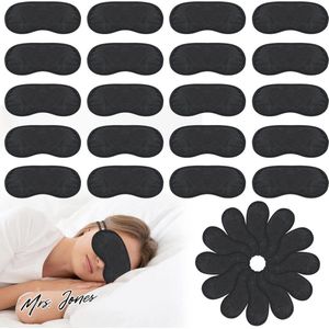 Mrs. Jones Premium Collection - 40 stuks Slaap-oogmasker - Lichtblokkerend - Ademend - Elastieken - Reizen - Vliegtuig