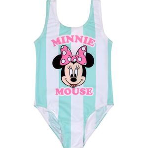 DISNEY Minnie Mouse - Gestreept zwempak voor meisjes / 116-122
