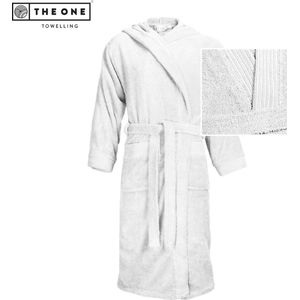 The One - Towelling Badjas - Wit - 100% Gekamd Badstofkatoen