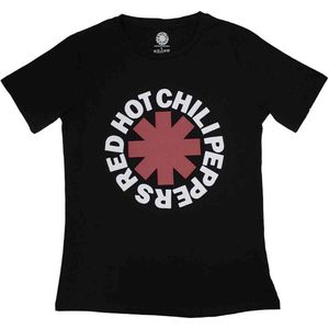 Red Hot Chili Peppers - Classic Asterisk Dames T-shirt - S - Zwart