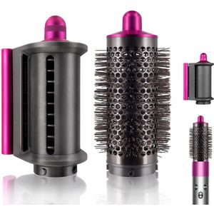 Geschikt voor Anti-Flying Nozzle Ronde Volumizing Borstel voor Dyson voor Airwrap Styler HS01/HS05, Smoothing Dryer Attachment voor Dyson Airwarp