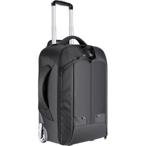 Neewer® - 2-in-1 Camerarugzak - Bagagewagen met Dubbele Stang - Afneembaar Gewatteerd vak voor SLR/DSLR-camera's - Statieflens en andere Accessoires (zwart/grijs)