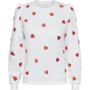 SISTERS POINT New.Peva-puff1 - Dames Trui - Cream/Raspberry - Maat XL