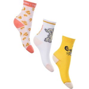 Lion King - sokken Disney Classic Animals - sokken Lion King - 3 paar - maat 27/30