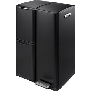 Pedaalemmer - Zwart - Kunststof - 30 Liter