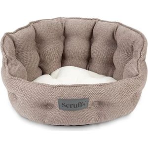 Scruffs Seattle Catbed - Comfortabele ronde katten mand - Stone Grey