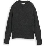 TOM TAILOR DENIM - Trui - Antraciet - Knitwear - Wijde Pasvorm - Lange Mouw