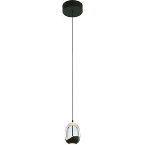 Highlight - Hanglamp Clear Egg 1 lichts helder-zwart