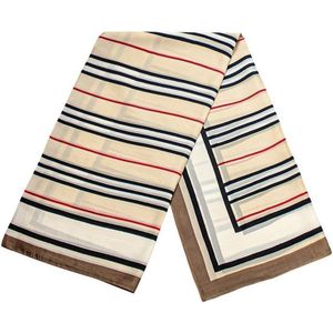 Gestreepte sjaal - Bruin, No. 32