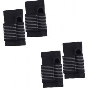 2 paar - Polsbandje - polsbeschermers - elastische polsbeschermers - Palm Support elastische polsbrace - ademende polsbrace - polsondersteuning - voor artritis , peesontsteking , carpaal tunnelsyndroom , verstuiking - vrouwen en mannen - zwart