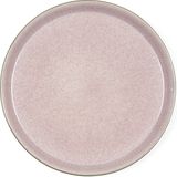BITZ - Platte Borden - Rond - Grijs Roze - Keramiek - 27 cm