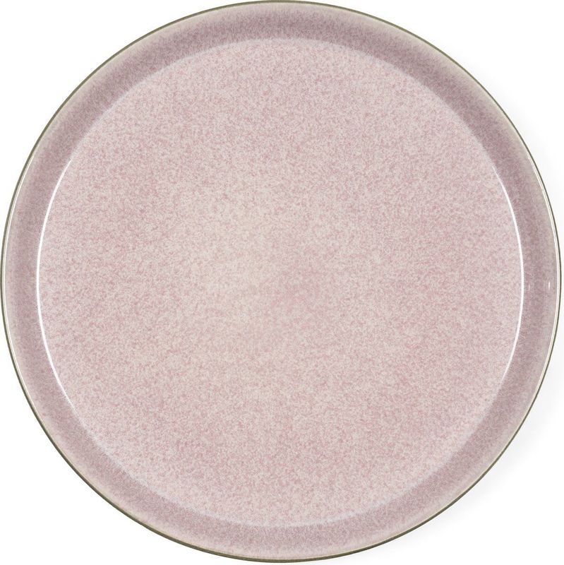 BITZ - Platte Borden - Rond - Grijs Roze - Keramiek - 27 cm