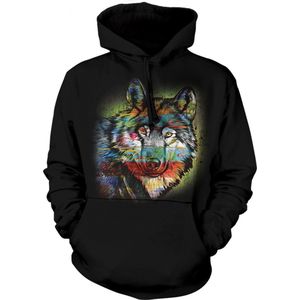 Painted Wolf Hoodie S