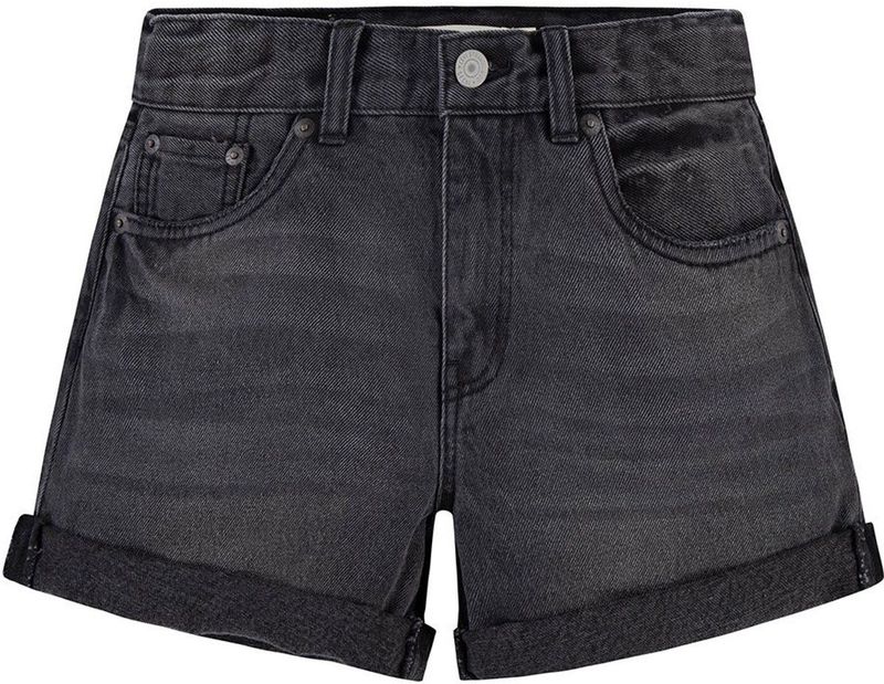 Levi´s ® Kids Mini Mom Roll Cuf Korte Broek Grijs 24 Months Meisjes