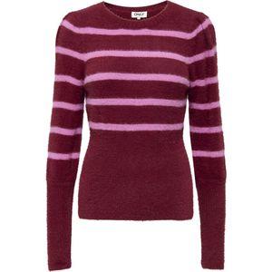 ONLY - ONLPIUMO LS PUFF STRIPE O-NECK CS KNT - Meisjes - Gebreide truien
