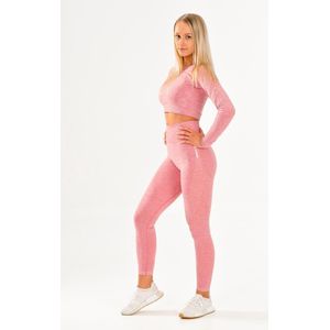Vital sportoutfit / sportkleding set voor dames / fitnessoutfit legging + sport top (roze)