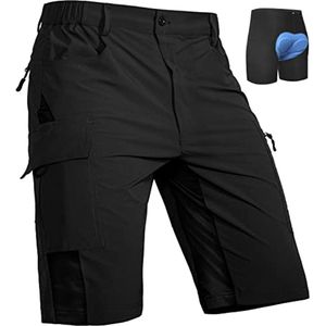 Heren MTB Fietsshorts met 4D Padding - Ademend en Sneldrogend