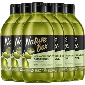 Nature Box - Olive - Shower Gel - Douchegel - Voordeelverpakking - 6 x 385 ml