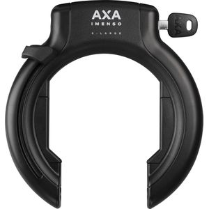 AXA Imenso X-Large retractable - Ringslot voor fietsen met brede banden - Frameslot - Met plug-in mogelijkheid - Zwart