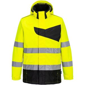 Portwest PW2 Hi-Vis Regenjack PW265 - Geel/Zwart - L
