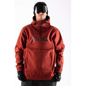 1080 PARKER-T Hoodie heren softshell | Burgundy rood | M | Wintersport Snowboard Ski Kleding
