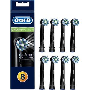 Oral-B Cross Action Black Edition Opzetborstels - 8 Stuks