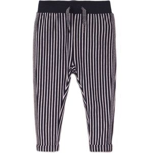 Dirkje baby meisjes gestreepte joggingbroek Navy