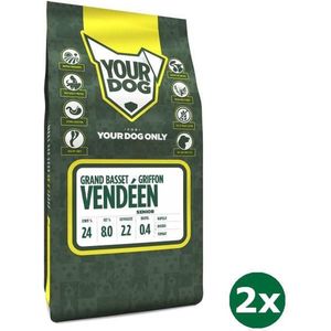 2x3 kg Yourdog grand basset griffon vendÉen senior hondenvoer