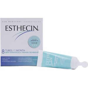 ESTHECIN Haargroei serum - haargroeimiddel - 1 maand  verpakking – voor elk haartype - 8 tubes