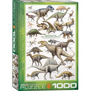Eurographics puzzel Dinosaurs of the Cretaceous - 1000 stukjes