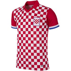 COPA - Kroatië 1990 Retro Voetbal Shirt - L - Rood; Wit