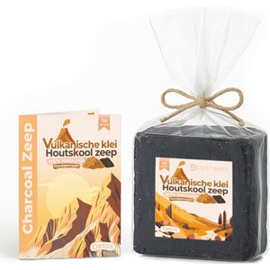 Destined® Olijfzeep - Charcoal + Vulkanisch Klei - Detox reiniging tegen mee-eters en acne - 100% Natuurlijk - 130g