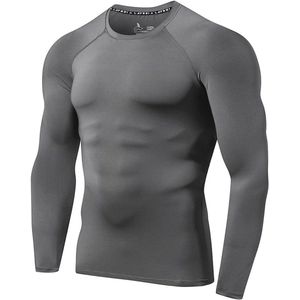 Long Sleeve UPF 50+ Compressie Rash Guard voor heren