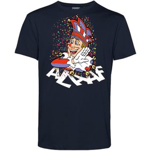 T-shirt kind Alaaf | Carnavalskleding kinderen | Carnaval Kostuum | Foute Party | Navy | maat 152