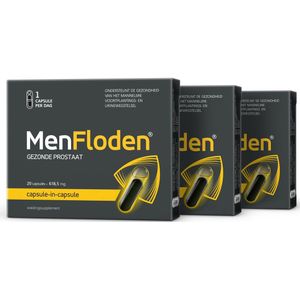 MenFloden - 60 Capsules - Vloeibare Formule - Driedubbele Werking - Gezonde Prostaat