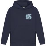 Jongens hoodie Wave graphic - Navy blauw