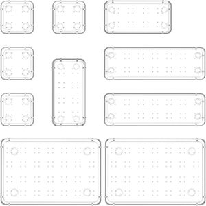Unyqoos ® Lade-Organizer Set van 10 Stuks voor Flexibele Opbergruimte in Huis en Kantoor